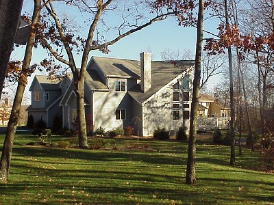 Completed house - side view