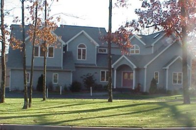 Completed house - front view